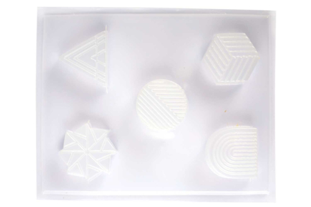 Geometric Shape Soap Mold - 5 Shapes - 2 - Molds for plaster, soap, concrete ... - 10doigts.com - Molds for plaster, soap, concrete ... – 10doigts.fr