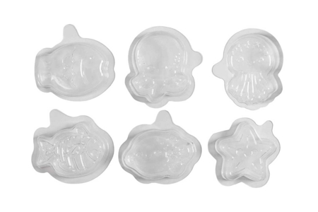 Plastic Molds, Ocean Theme - 6 Pieces - 5 - Molds for plaster, soap, concrete ... - 10doigts.com - Molds for plaster, soap, concrete ... – 10doigts.fr