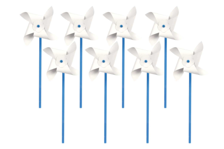 Decorative Windmills - 8 Pieces - 1 - Paper Supports - 10doigts.com - Paper Supports – 10doigts.fr