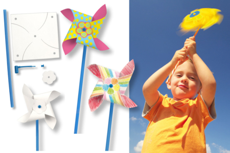 Decorative Windmills - 8 Pieces - 2 - Paper Supports - 10doigts.com - Paper Supports – 10doigts.fr