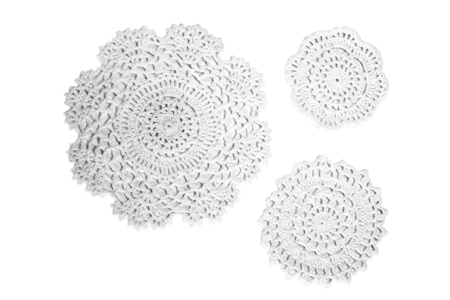 Manteles de encaje blanco - 10doigts.fr