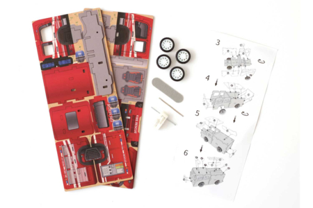 aviso vehículo de bomberos - Maquetas en madera – 10doigts.fr