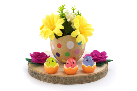 huevo de Pascua ramo de flores DIY - Actividades manuales DIY Pascua – 10doigts.fr
