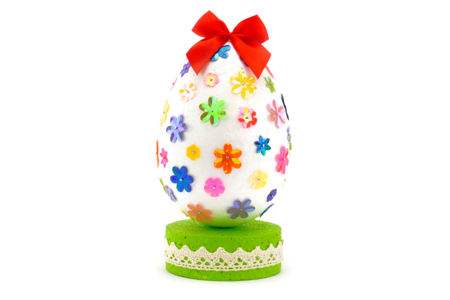 huevo de pascua flores DIY niños - Actividades manuales DIY Pascua – 10doigts.fr