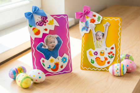 oeuf DIY enfants photo pâques - Actividades manuales DIY Pascua – 10doigts.fr