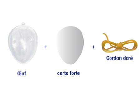Huevo de plástico transparente - Plástico Transparente – 10doigts.fr