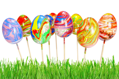 Plastic Eggs 6 cm - 10 Pieces - Opaque Plastic – 10doigts.fr