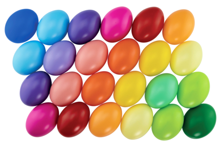 huevos de plástico colores - 6 cm - Huevos de Pascua creativo – 10doigts.fr