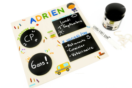 cartel de regreso a clases personalizado - Actividades manuales bricolajes – 10doigts.fr