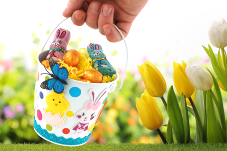 cesta de Pascua DIY niños - Actividades manuales DIY Pascua – 10doigts.fr