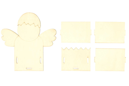 Cesta huevo madera pollito - Cestas de Pascua – 10doigts.fr