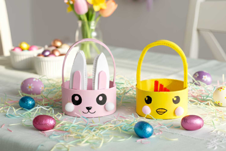 Paper Mâché Basket - 2 - Easter Baskets - 10doigts.com - Easter Baskets – 10doigts.fr