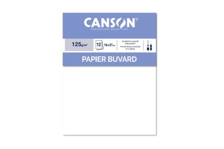 Canson blotting paper, 16 x 21 cm, pack of 12 sheets - Drawing Papers – 10doigts.fr