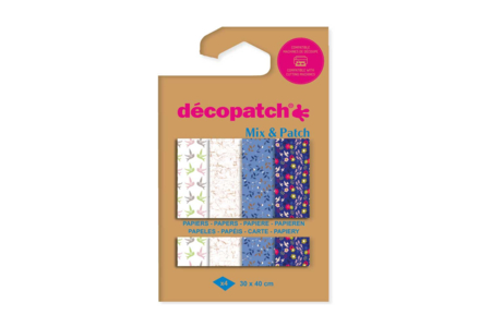 Decopatch Mix - 4 Sheets "Shades of Blue" - 5 - Decopatch Papers - 10doigts.com - Decopatch Papers – 10doigts.fr