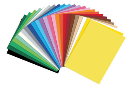 Papel ligero multicolor, 25 x 35 cm - 25 hojas - Papeles de colores – 10doigts.fr