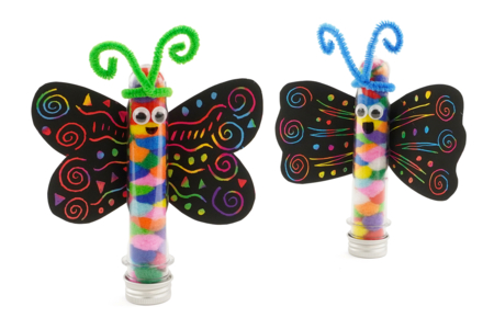 DIY Scratch Card Pom-Pom Butterfly for Kids - Animal Crafts: Our Creative Ideas for Children – 10doigts.fr