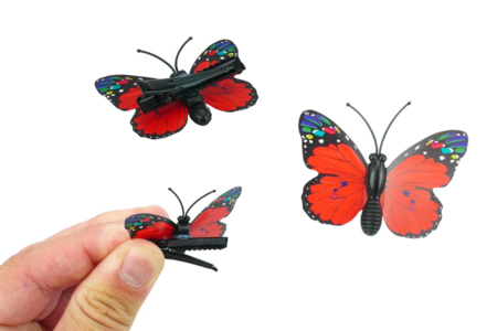 3D Butterflies on Clothespins - 6 pcs - 4 - Stick-on Decorations - 10doigts.com - Stick-on Decorations – 10doigts.fr