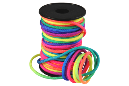 Rainbow Paracord String, Ø 4 mm - 25 meters - 1 - Paracord - 10doigts.com - Paracord – 10doigts.fr