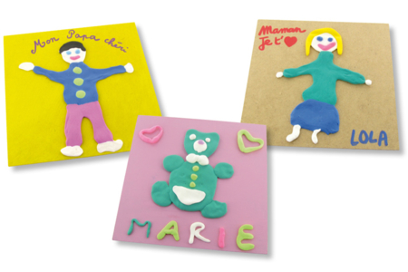 Pasta Moldear SILK CLAY - Actividades manuales cuadros: crear y decorar en gran formato – 10doigts.fr