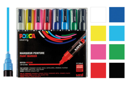 pc5m8 posca - Marcadores POSCA – 10doigts.fr
