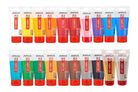 Pintura acrílica 75 ml royal talens - Pintura acrílica satinada, brillante – 10doigts.fr