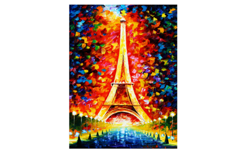 Pintura por números "Torre Eiffel" - 30 x 40 cm - Pintura por números – 10doigts.fr