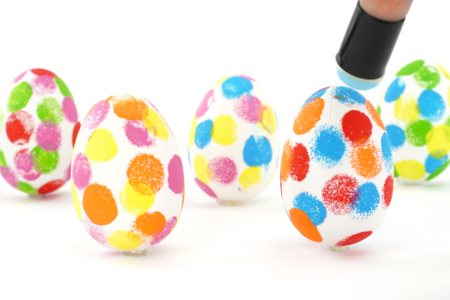 Pintura para Dedos Niños Huevos Pascua - Actividades manuales DIY Pascua – 10doigts.fr