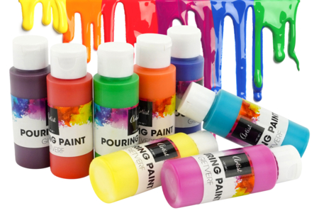 pintura pouring 60 ml lista para usar - Pintura acrílica fluida (pouring) – 10doigts.fr