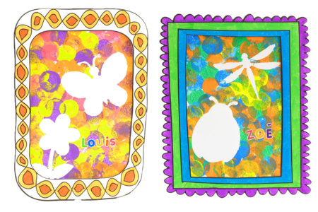 peinture silhouette printemps - Spring Crafts – 10doigts.fr