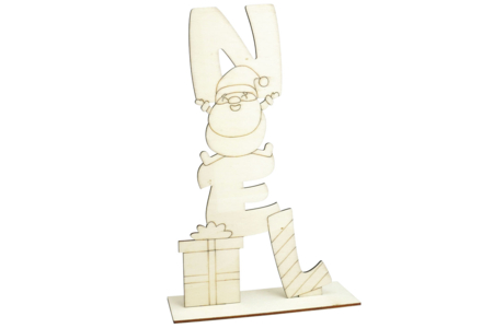 Christmas Word Supports + Wooden Base - 4 Pieces - 3 - Christmas Wooden Objects - 10doigts.com - Christmas Wooden Objects – 10doigts.fr