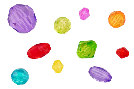 Facet Beads "Crystal" - 500 beads - 5 - Acrylic Beads - 10doigts.com - Acrylic Beads – 10doigts.fr