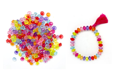 Translucent Faceted Spinning Beads - Approximately 200 Beads - 5 - Acrylic Beads - 10doigts.com - Acrylic Beads – 10doigts.fr