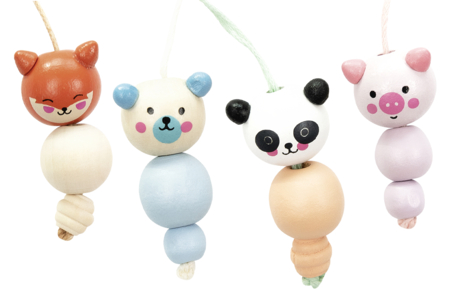 abalorios madera animales - Abalorios Madera – 10doigts.fr