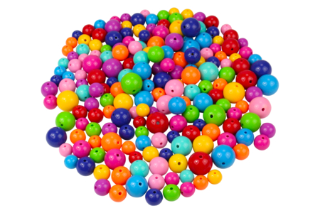 Shiny Round Beads - 180 Beads - 1 - Acrylic Beads - 10doigts.com - Acrylic Beads – 10doigts.fr