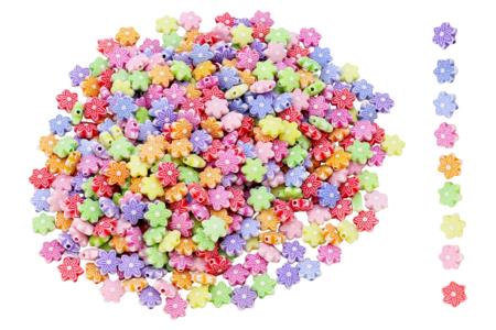 Flower Beads - 1000 Beads - 1 - Kids Beads - 10doigts.com - Kids Beads – 10doigts.fr