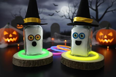 Glowing Halloween Character - 1 - Halloween Crafts - 10doigts.com - Halloween Crafts – 10doigts.fr