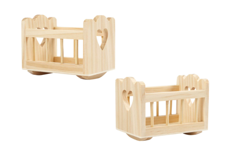mini cuna de madera - Univers Miniature: casa de muñecas y miniaturas – 10doigts.fr