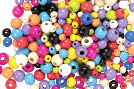 abalorios de madera lacados - Abalorios Madera – 10doigts.fr