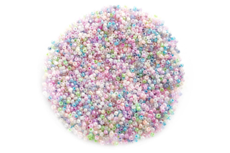 abalorios nacarados mezclados - Perlas Rocaille – 10doigts.fr