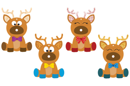 renos luminosos - Kits creativos de Navidad para los niños – 10doigts.fr