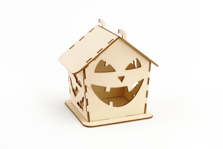 Portalámparas casa encantada de madera - Linternas para hacer – 10doigts.fr