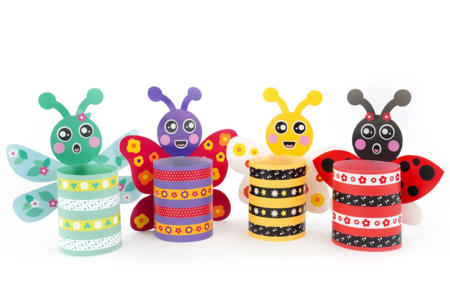 Portavelas 4 insectos - Kits creativos en Papel – 10doigts.fr