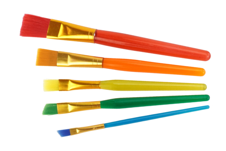 Paint Brushes - 5 pcs - 1 - Brushes - 10doigts.com - Brushes – 10doigts.fr