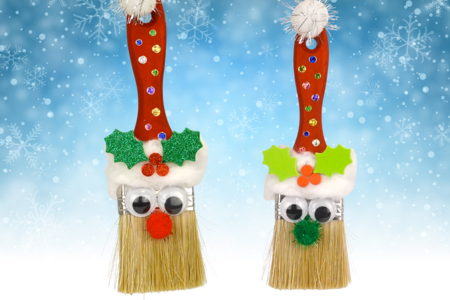 Santa Claus with a Brush - 3 - Christmas Character Crafts - 10doigts.com - Christmas Character Crafts – 10doigts.fr