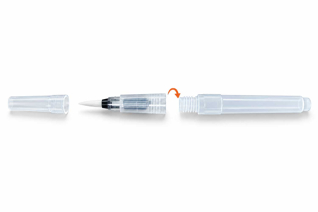 pincel con depósito de agua desenroscable - Pinceles de acuarela – 10doigts.fr