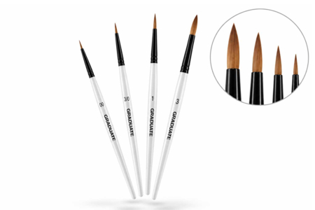 Daler-Rowney Fine Brushes - 4 pieces - Watercolor Brushes – 10doigts.fr