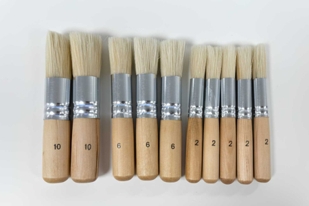 Stencil Brush Set - 10 Pieces - 1 - Brushes - 10doigts.com - Brushes – 10doigts.fr