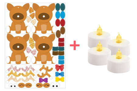 plano de suspensiones rennes - Kits creativos de Navidad para los niños – 10doigts.fr