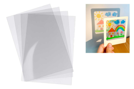 Plaques en rhodoïd - 10 feuilles - Plastic Film, Rhodoid – 10doigts.fr