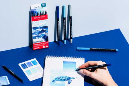 fibralo felt pouch - Brush markers: precision and flexibility for drawing – 10doigts.fr